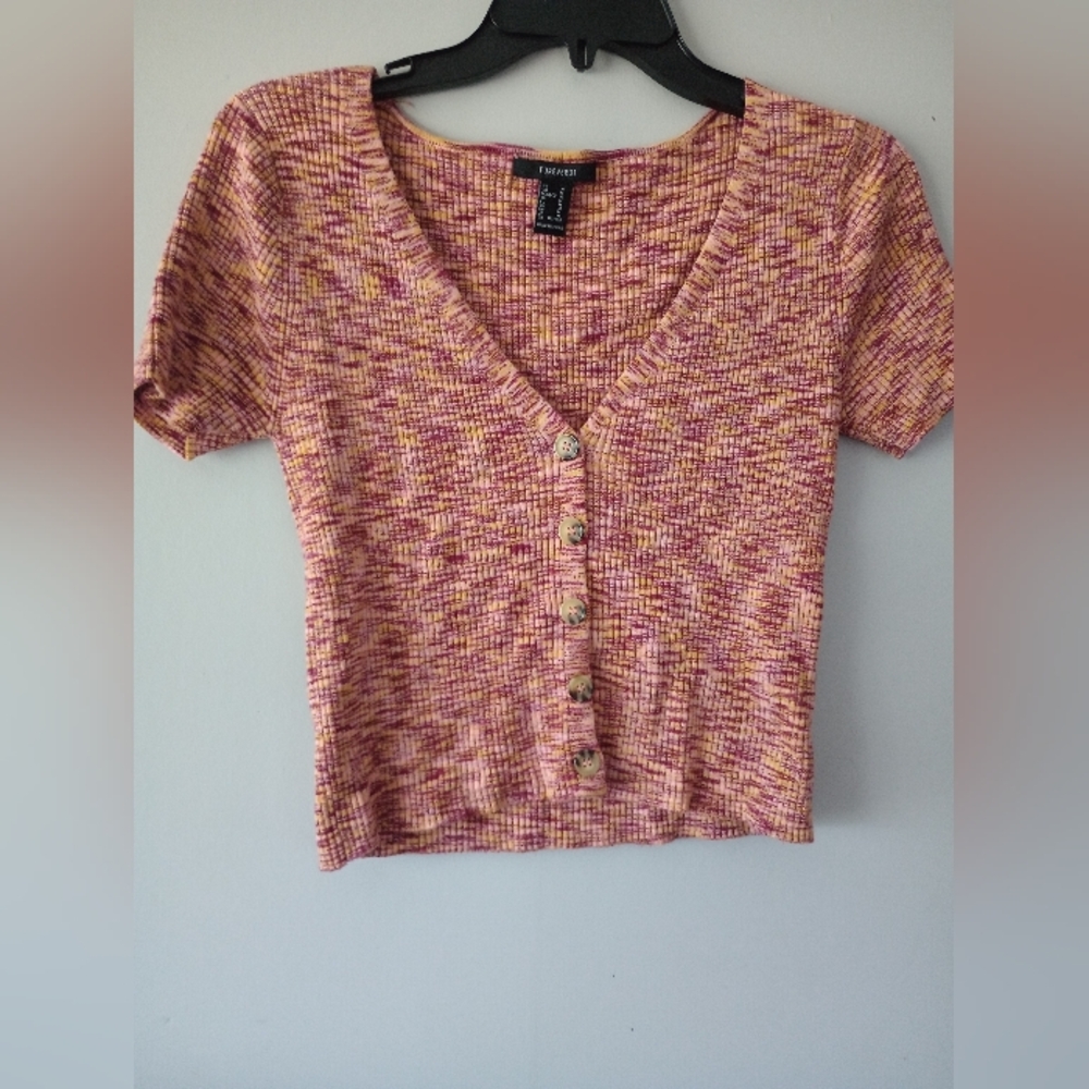 Women's Sweater Crop Top Medium Forever 21 Shirt Medium